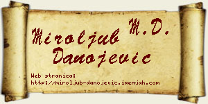 Miroljub Danojević vizit kartica